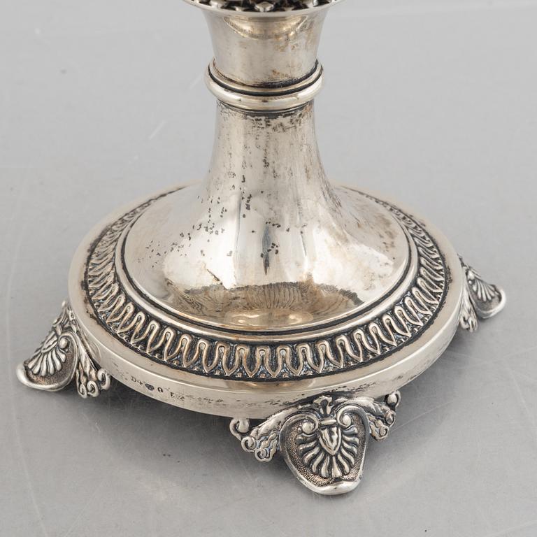 A Swedish silver sugarbowl, marks of Adolf Zethelius, Stockholm 1834.