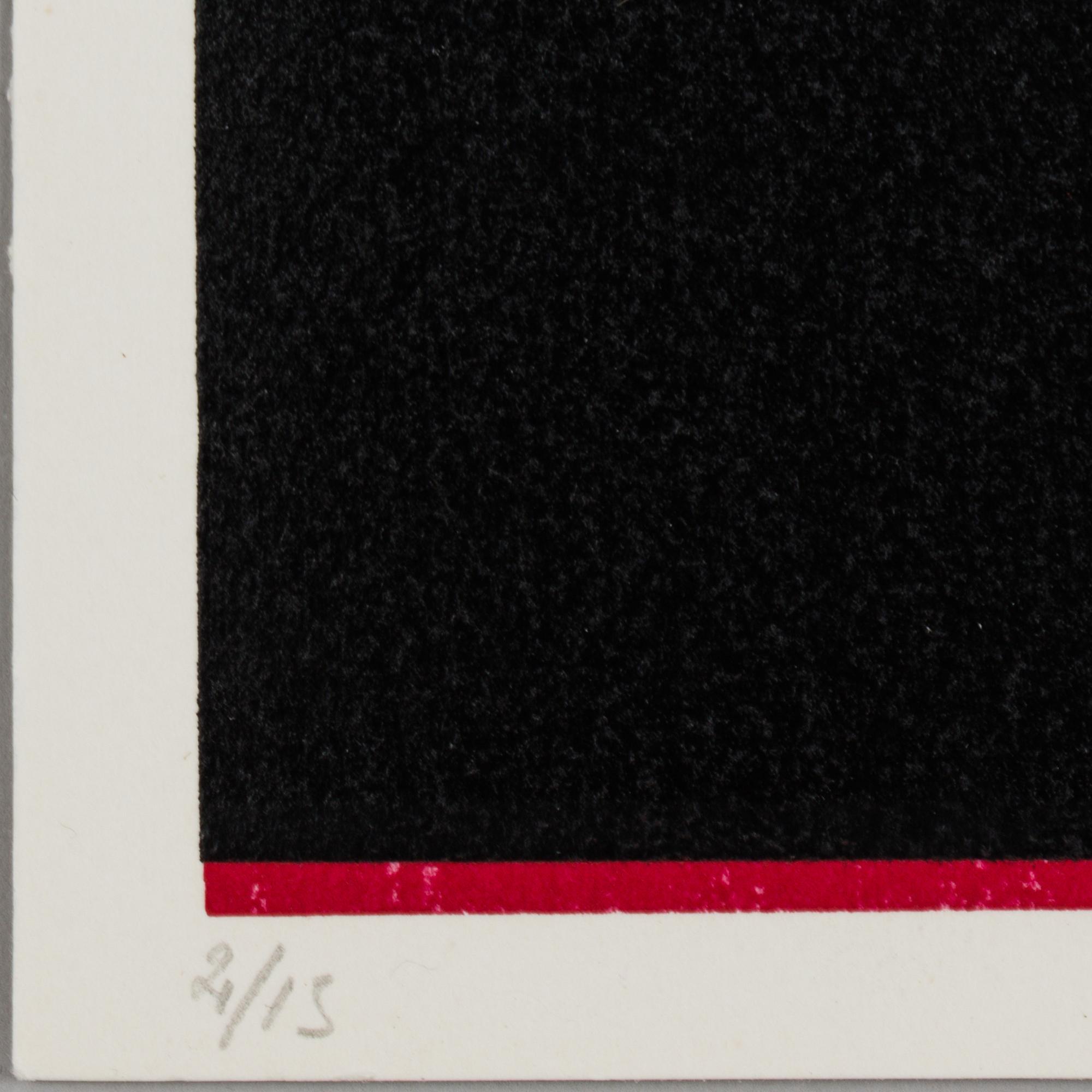 A serigraphy by Olle Baertling, numbered 2/15.