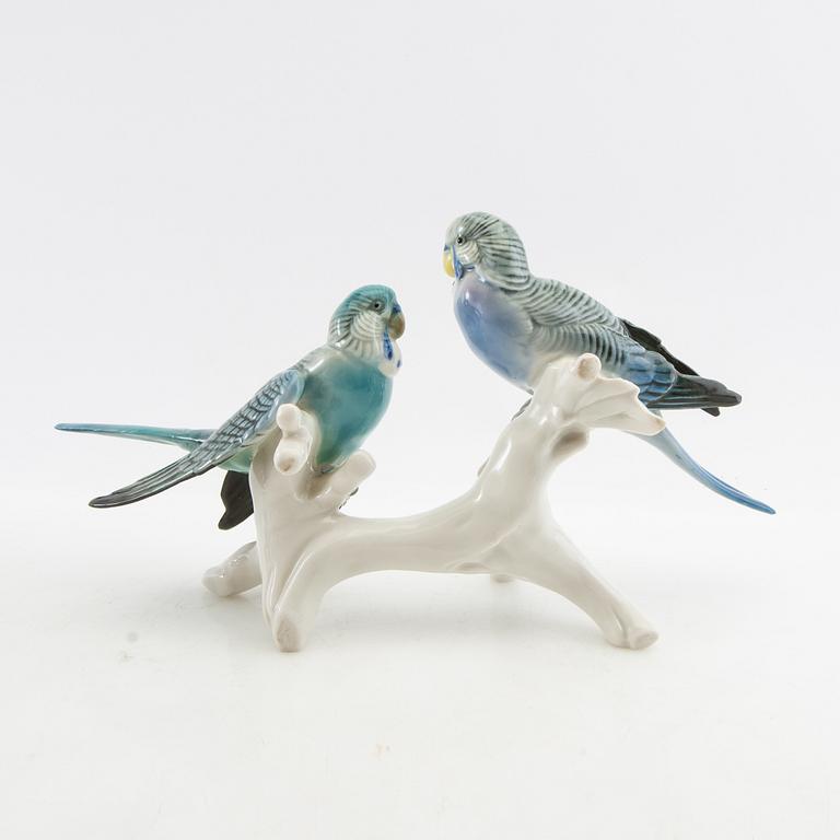 Figurines 9 pcs including Germany/Denmark 20th century porcelain.