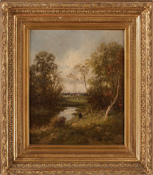 OKÄND KONSTNÄR, olja på duk, England, 1800-tal.