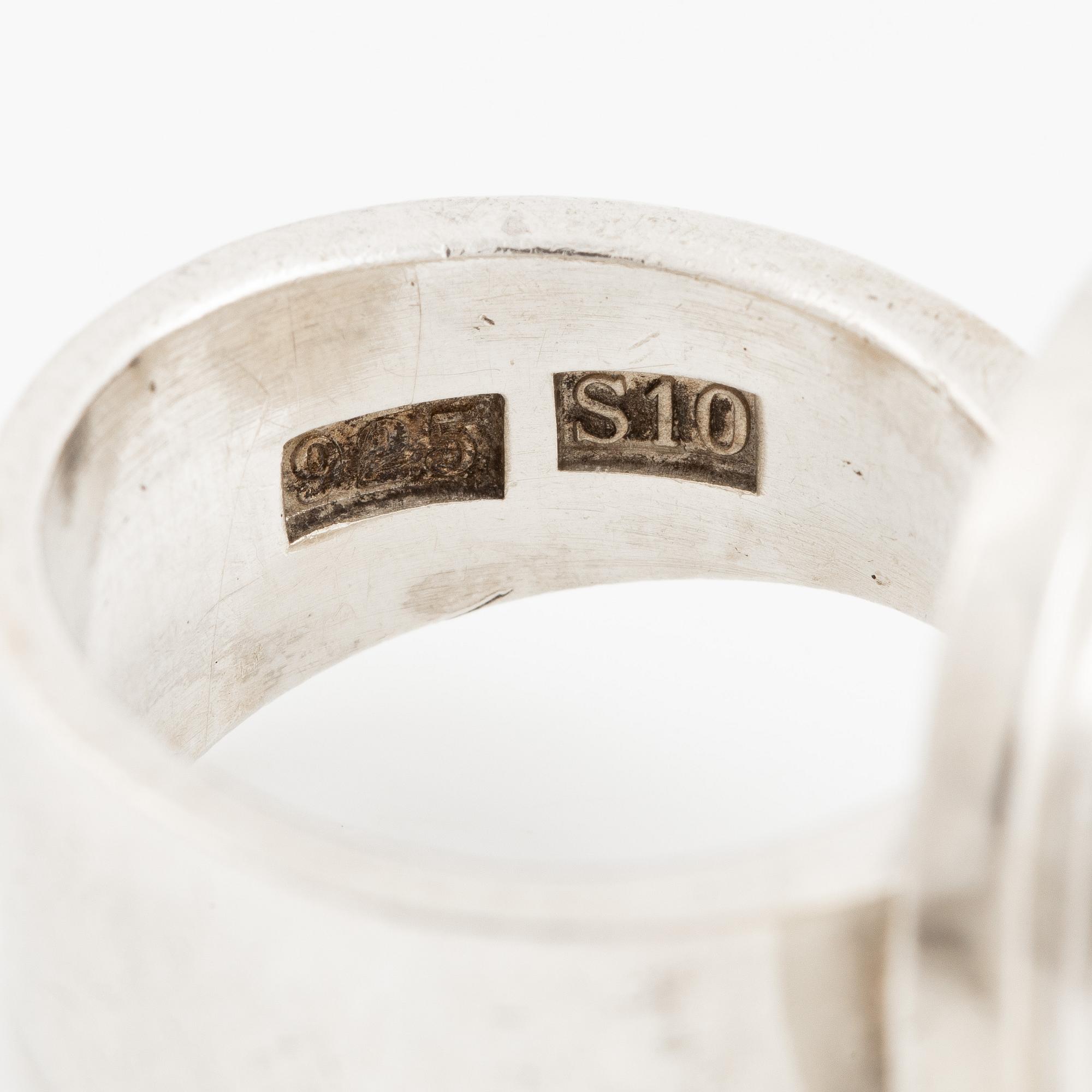Sven-Erik Högberg, ring, sterlingsilver, Göteborg 1992.