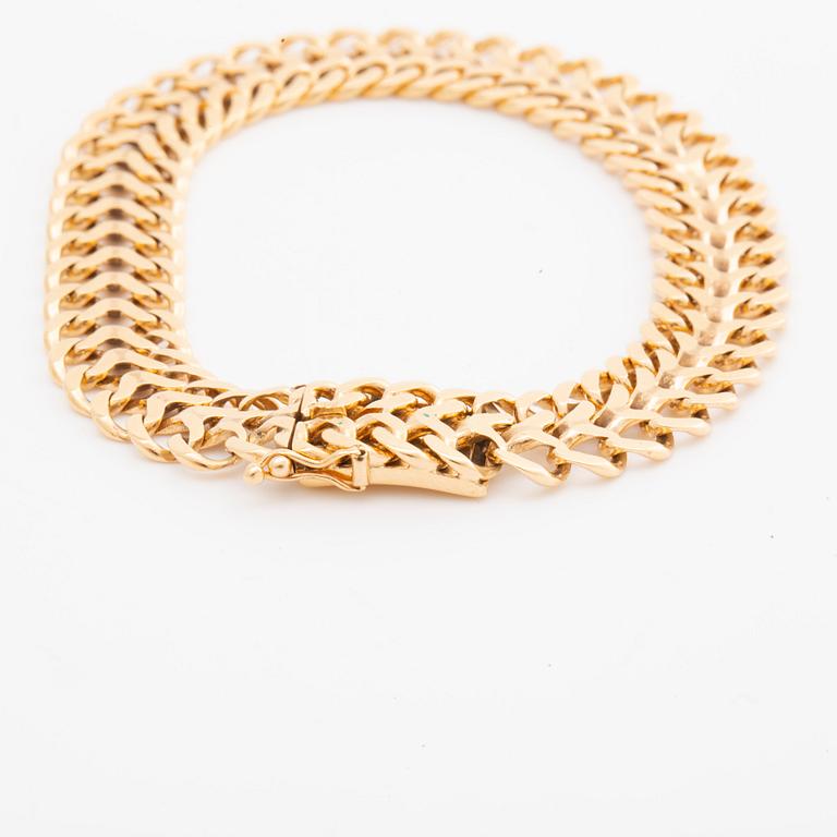 BRACELET 18k gold, 25,6 g.