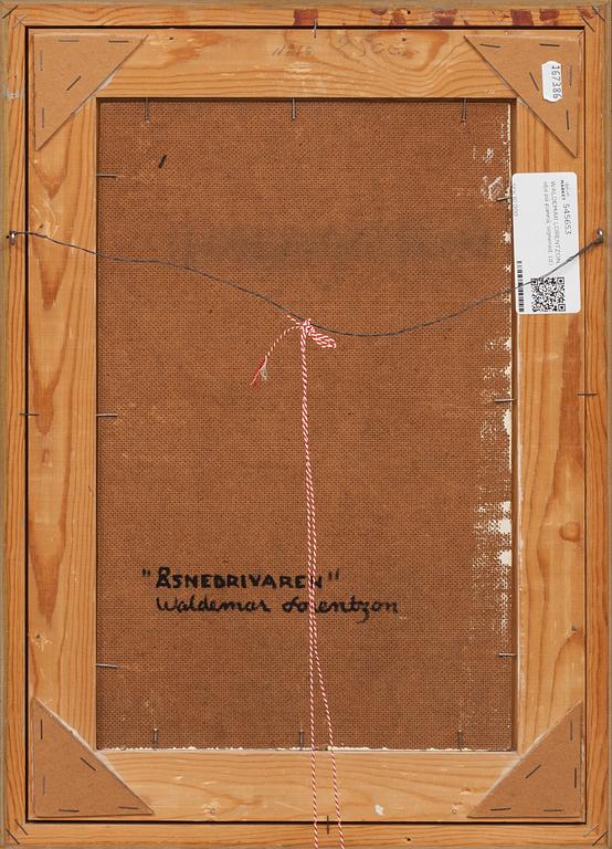 WALDEMAR LORENTZON, olja på pannå, signerad.