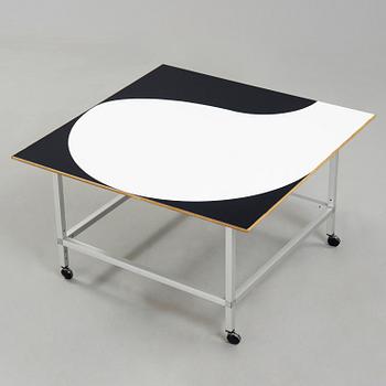 A Beck & Jung laminated top table, Sweden 1967.