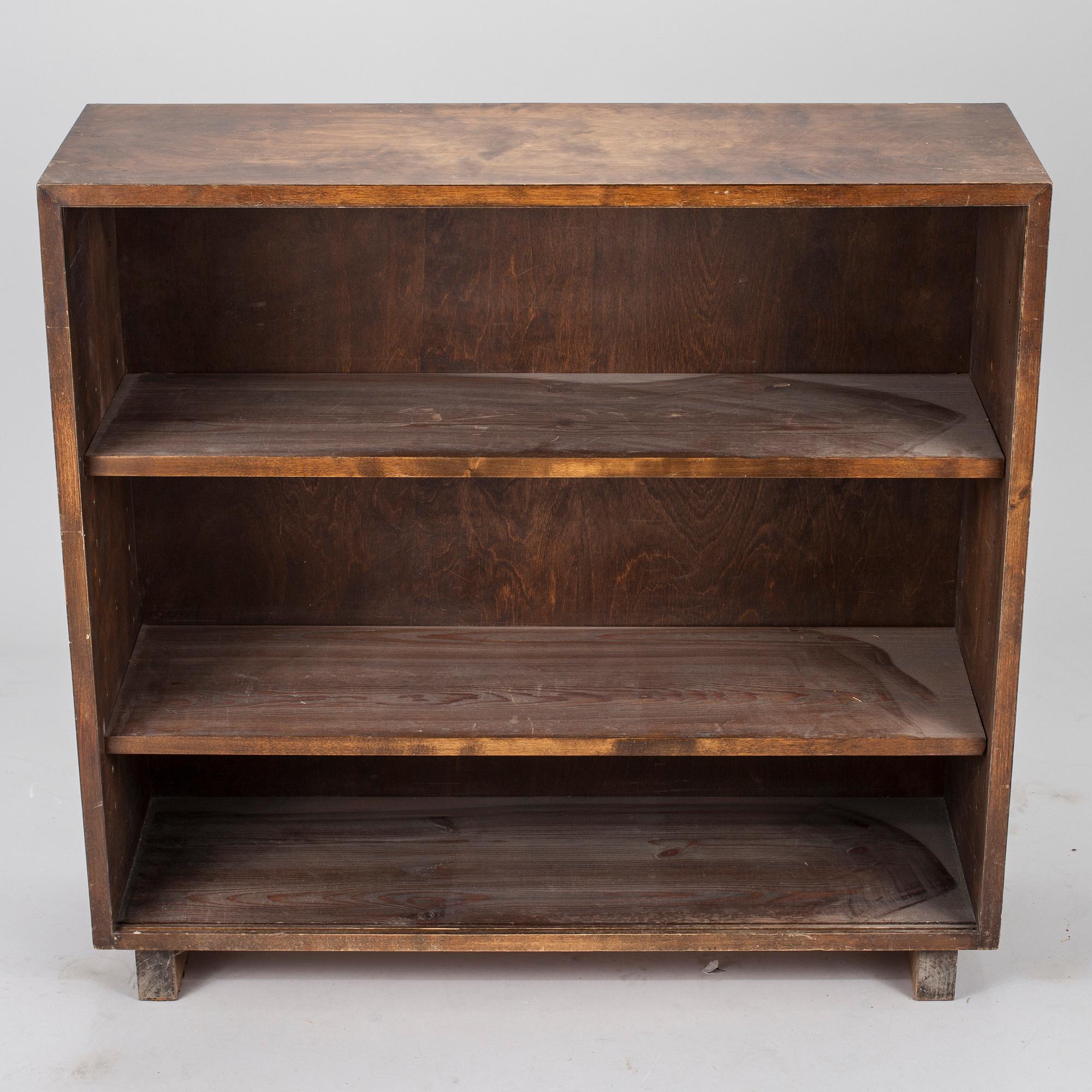 BOKHYLLA, Art Deco, lackat trä, 1920/30-tal.