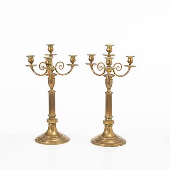 Pair of candelabra, No. 22, Skultuna Bruk.