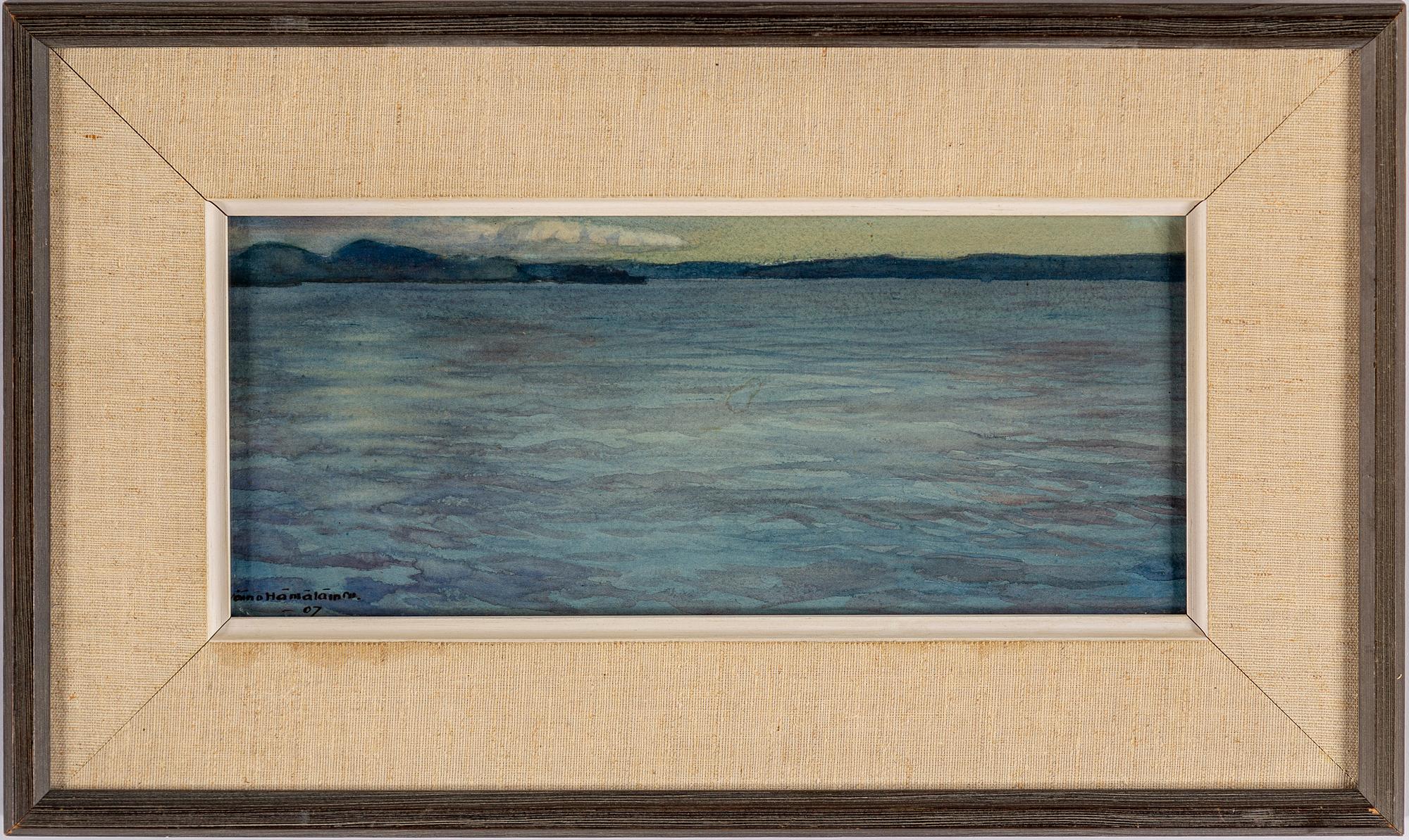 VÄINÖ HÄMÄLÄINEN, watercolour, signed Väinö Hämäläinen and dated -07.
