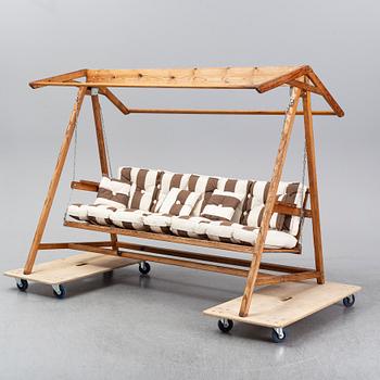 A 20th century garden hammock, design Elsa Stackelberg, Edsbruk, Sweden.