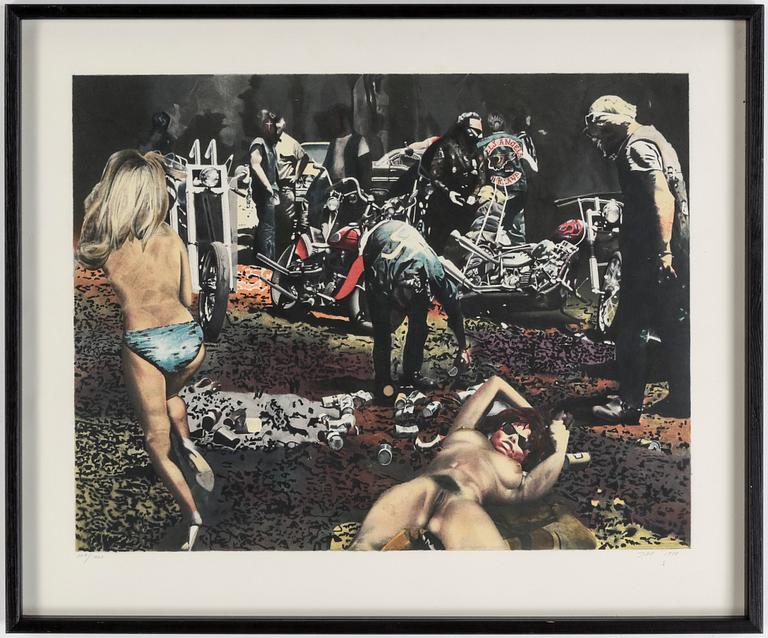 JOHN-E FRANZÉN, färglitografi, signerad JEF, daterad 1990 samt numrerad 109/360.