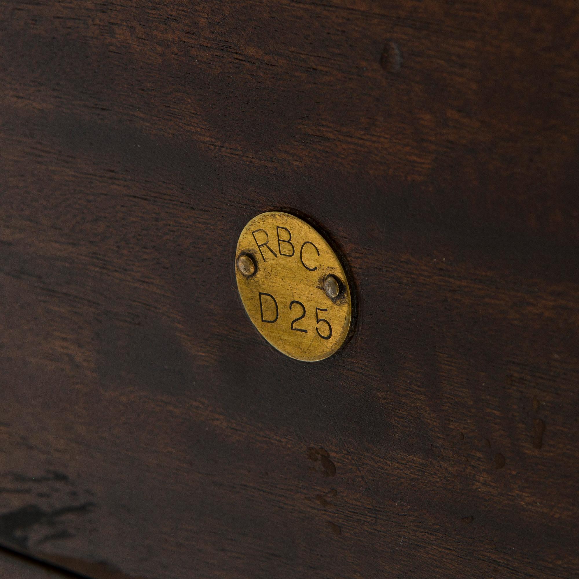 Matbord och stolar, 8 st, mahogny, regency-stil, 1900-talets slut.