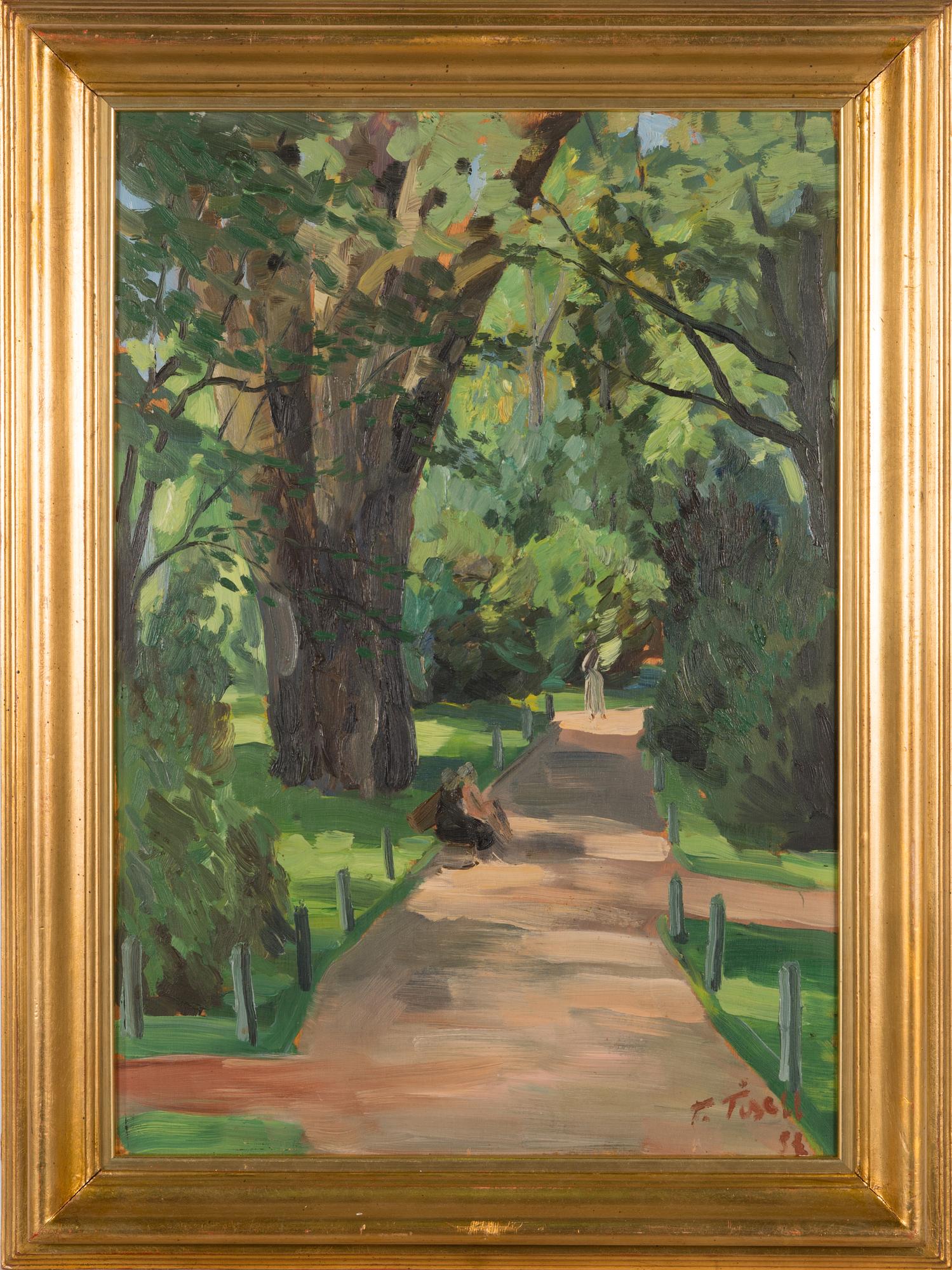 Torsten Tisell, oil on board, signed and unclearly dated.
