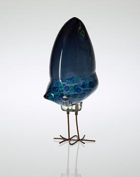 An Alessandro Pianon 'Pulcino' glass bird, Vistosi, Italy 1960's.