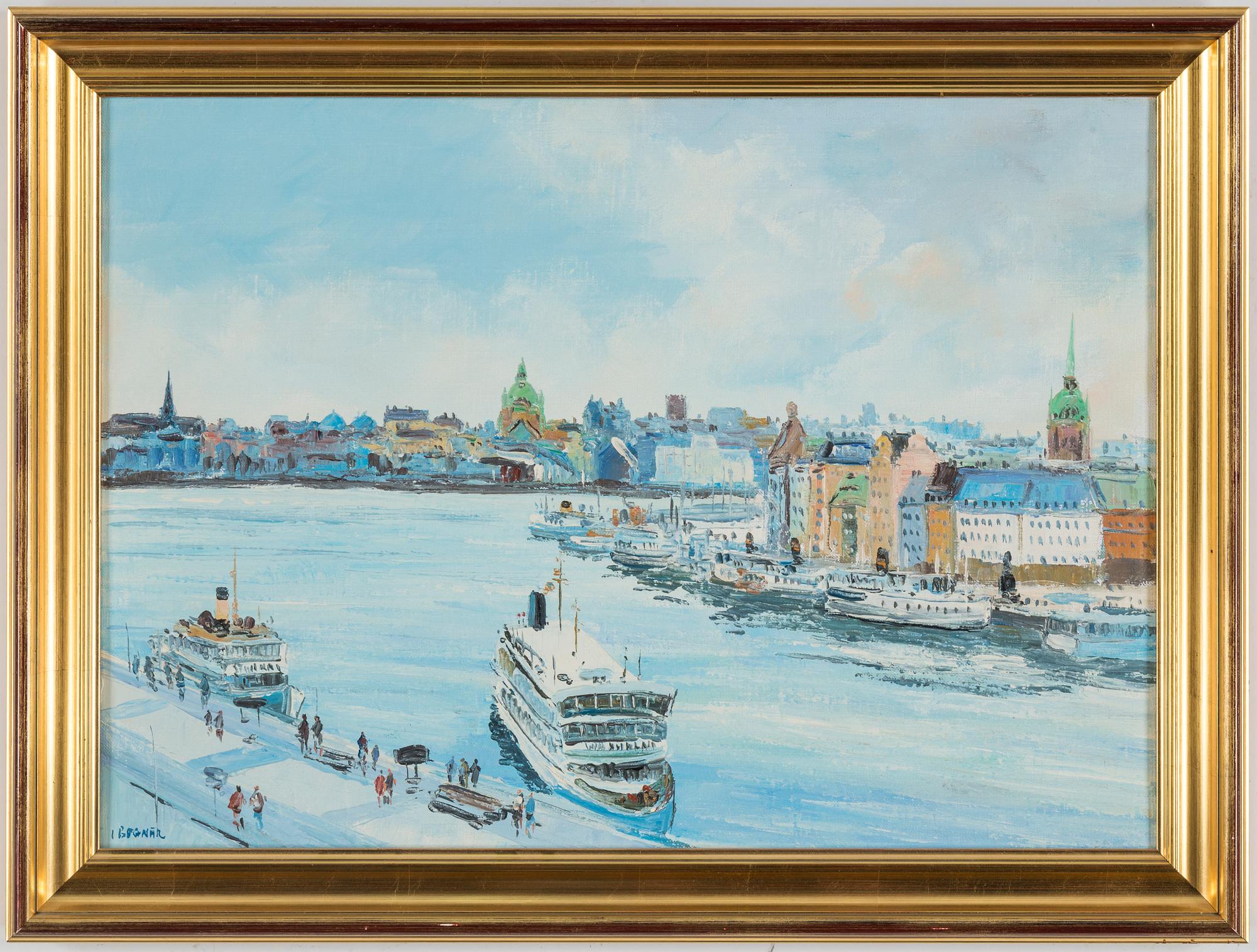 ISTVAN BOGNAR, olja på duk signrad.