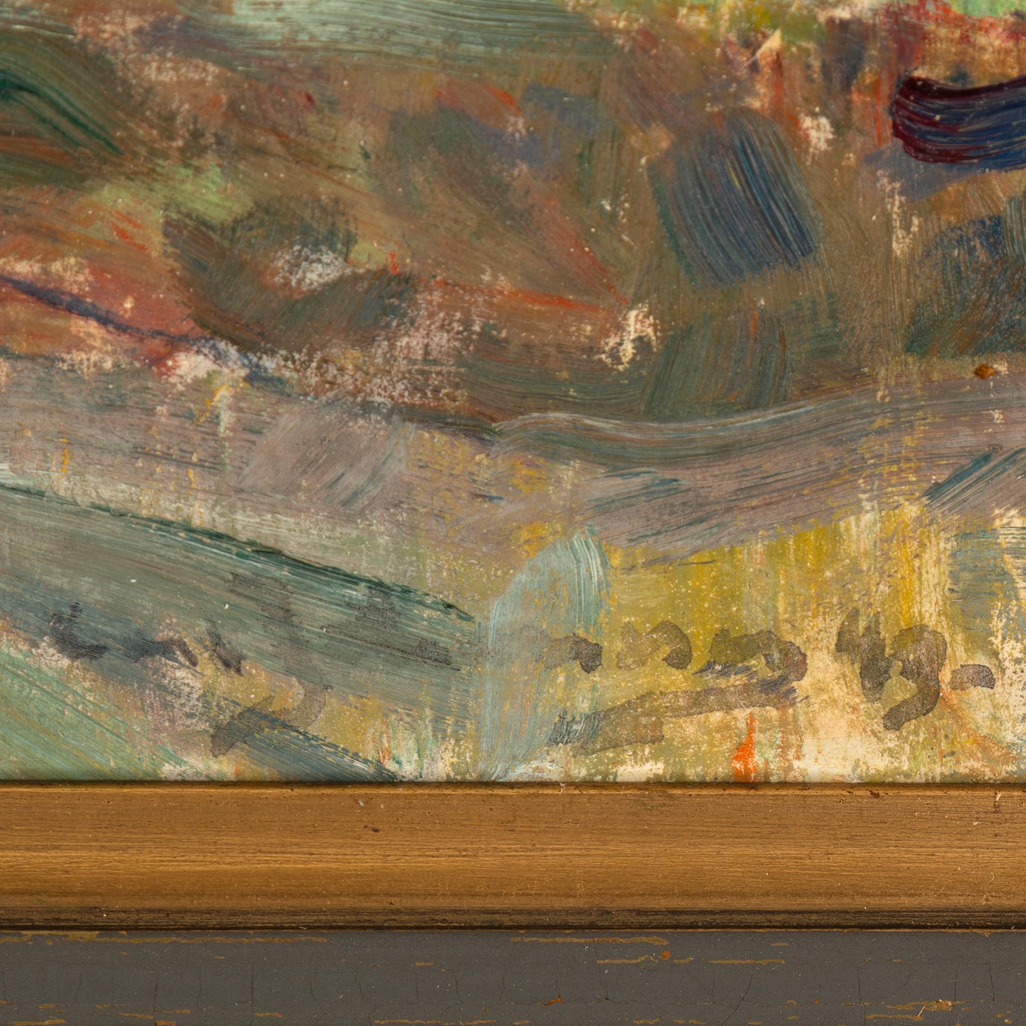 Carl Johansson, oil on panel, signed and dated -43.