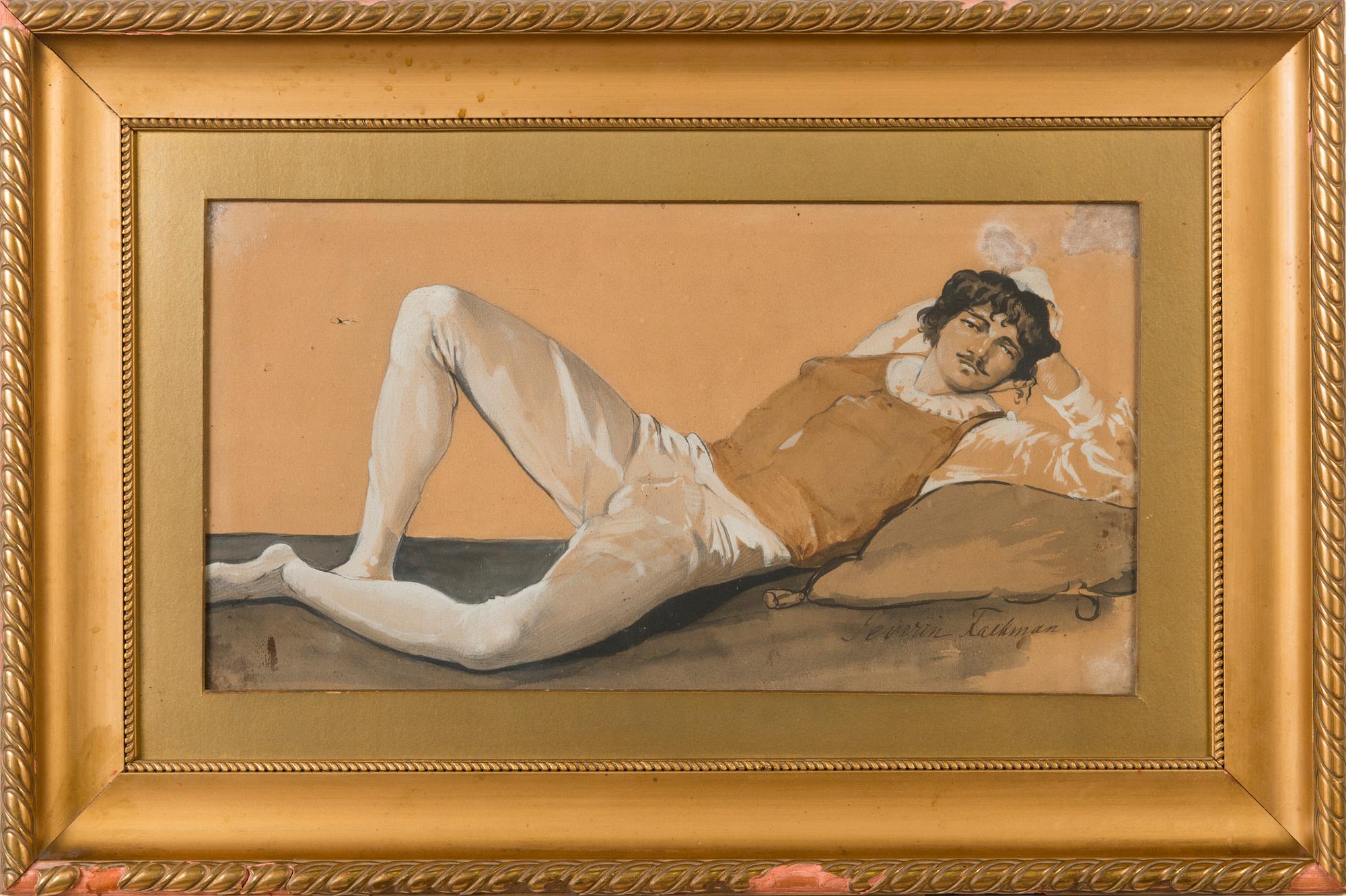 SEVERIN FALKMAN, vesiväri, signeerattu.