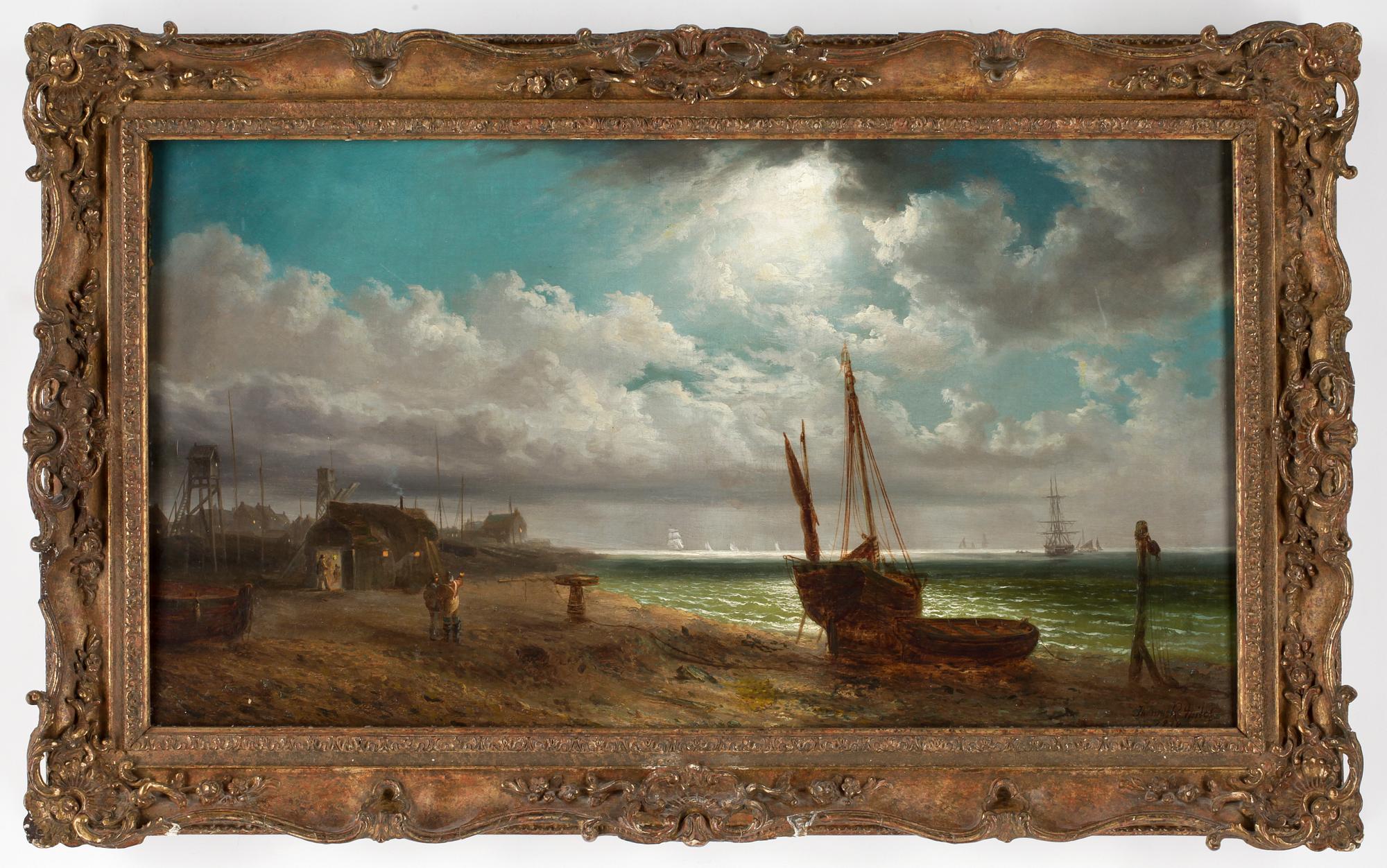 THOMAS ROSE ACT. MILES, olja på duk, sign och dat 1870.