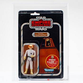 STAR WARS, Hoth Rebel Soldier ESB 31 back-b & Cloud Car Pilot ESB 47 back, Kenner 1980 & 1982.