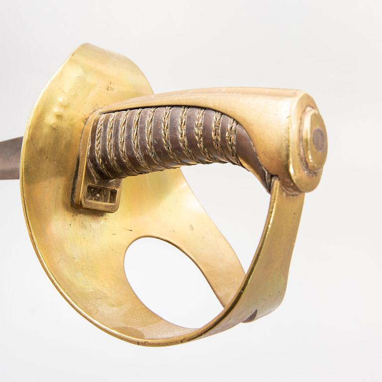 A pair of Swedish cavalry swords 1854 pattern.
