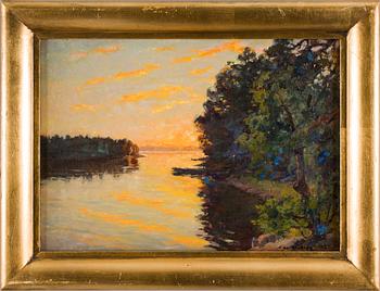 GOTTFRID KALLSTENIUS, olja på duk. Sign och dat 1928.