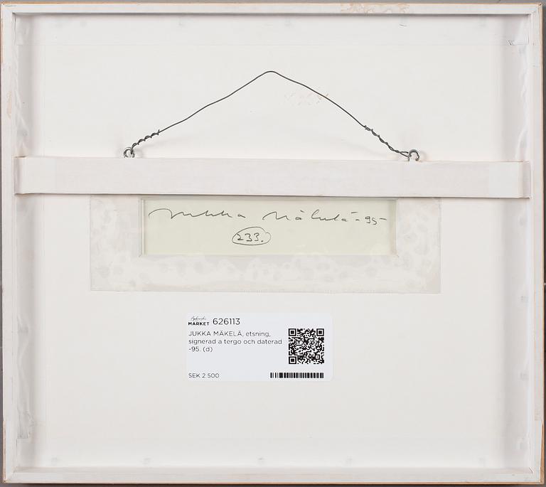 JUKKA MÄKELÄ, etsning, signerad a tergo och daterad -95.