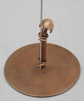 A Tore Ahlsén bronze floor lamp 'Napoleon on the Nile', probably executed by NK 1940's.