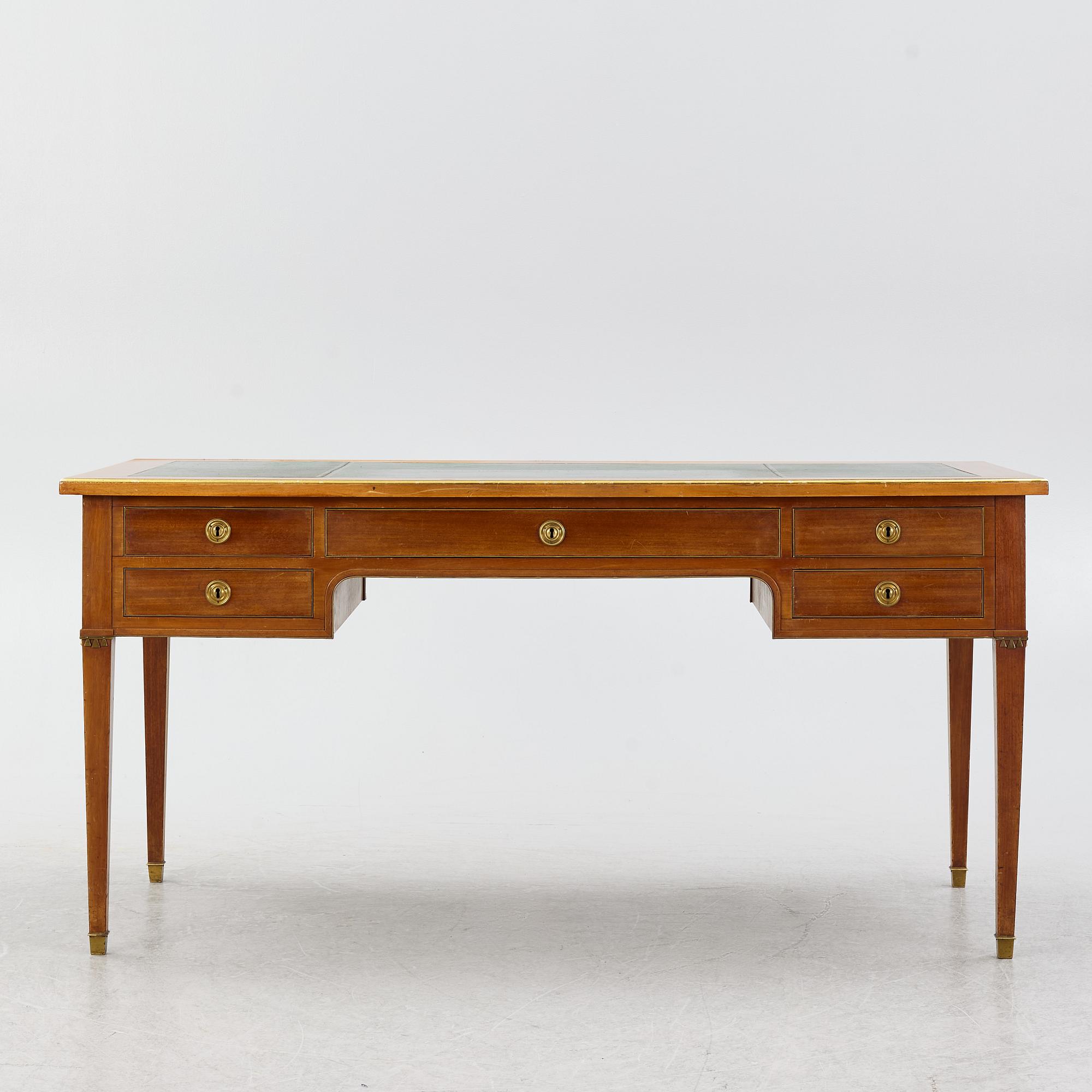 Desk, late Gustavian style, circa 1900.