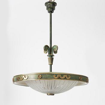 A Swedish Grace ceiling lamp, 1920s.