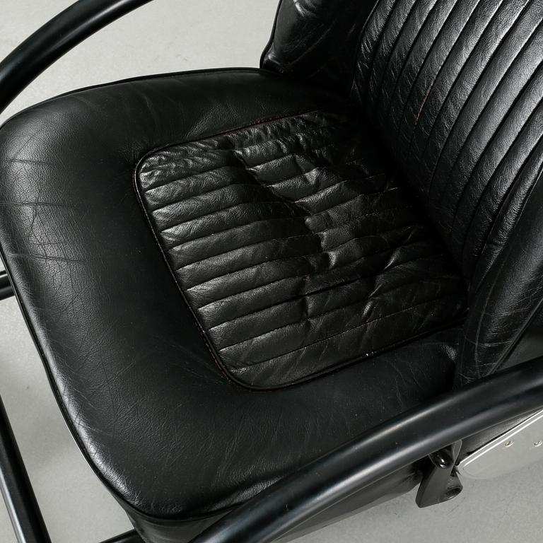 "Rover chair" by Ron Arad, One Off Ltd, London, 1980s.