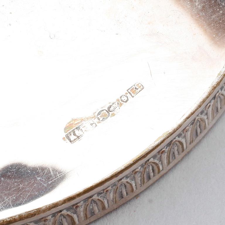 LJUSSTAKAR, 1 par, silver, K&EC, Göteborg 1960.