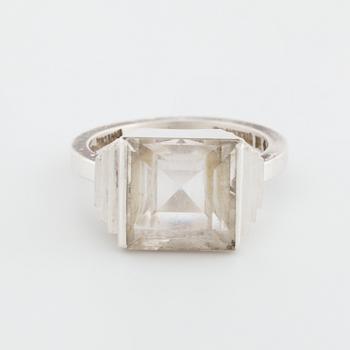 WIWEN NILSSON, Lund, 1959, a rock crystal ring.