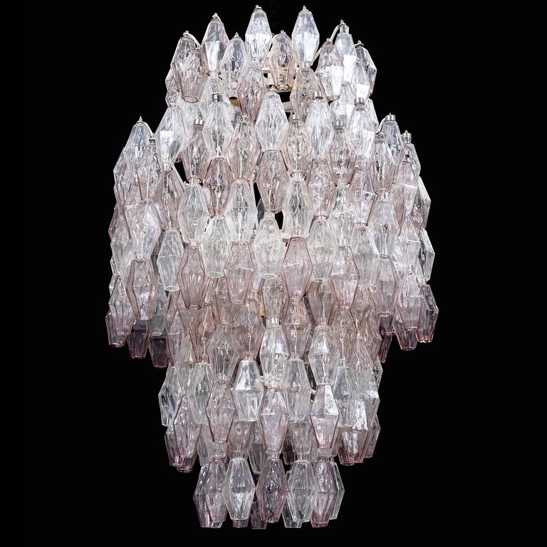 CARLO SCARPA, takkrona, Venini, 1900-talets mitt. Höjd ca 110 cm.