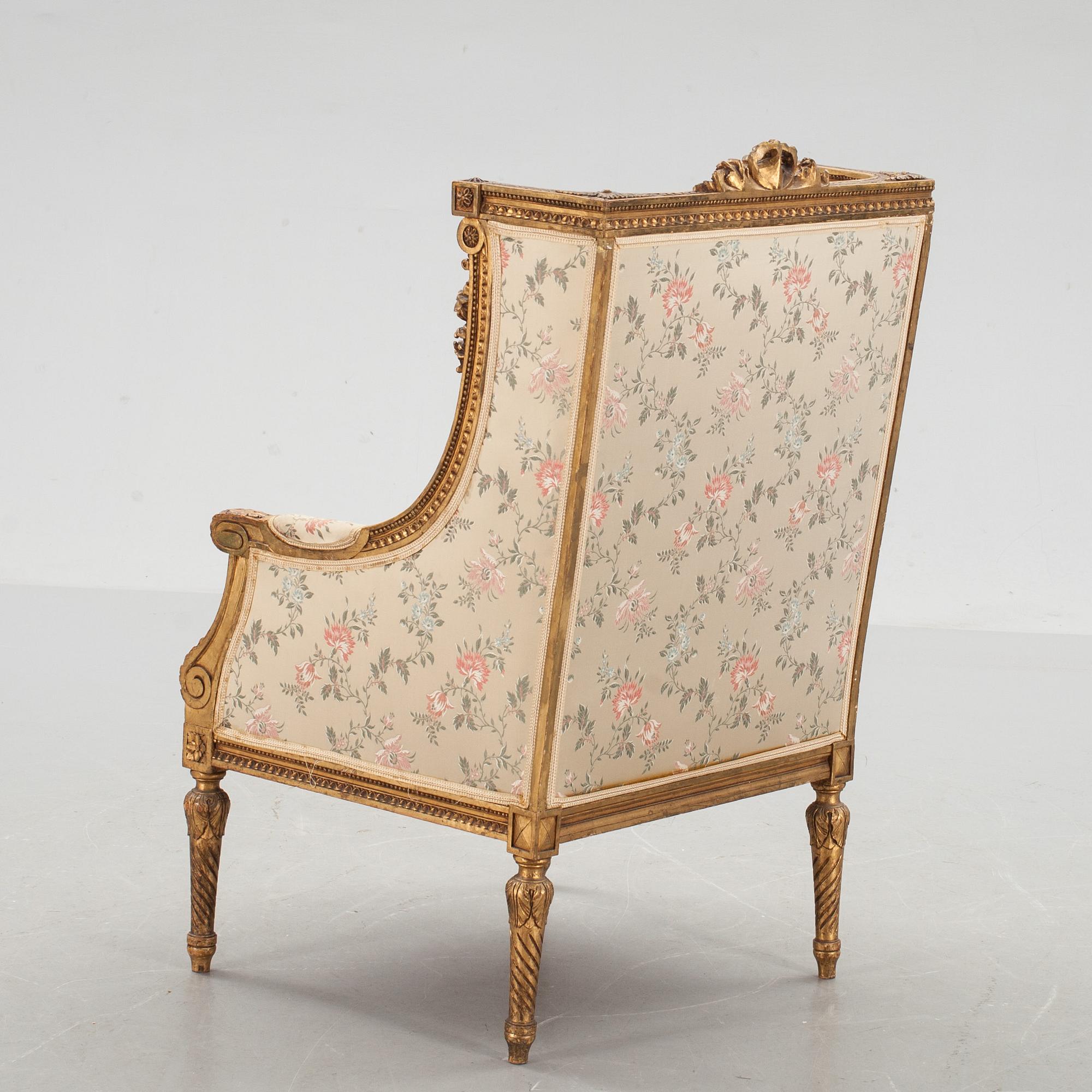 BERGÈRE, Louis XVI-stil, 1900-tal.