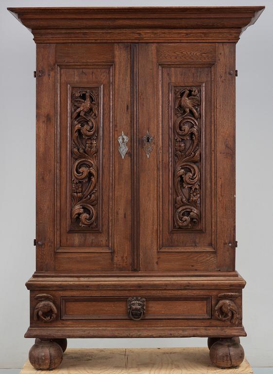 SKÅP, barock, 1600/1700-tal.