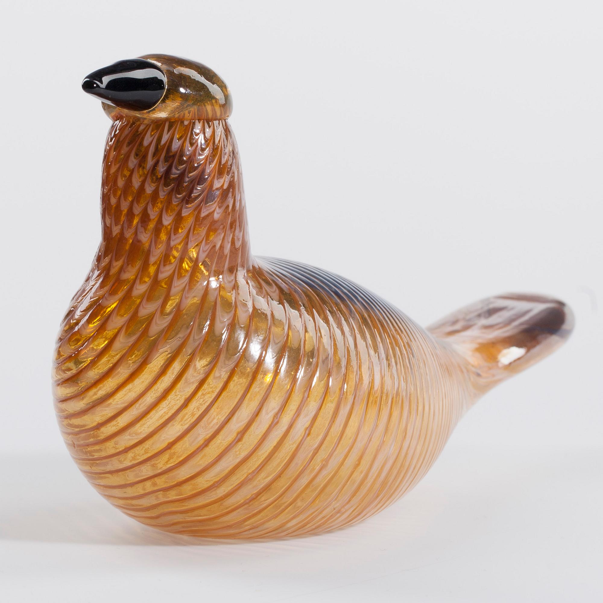 FIGURIN, glas, signerad O. Toikka, Nuutajärvi.