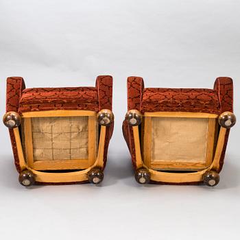 MÄRTA BLOMSTEDT, nojatuolipari, 1900-luvun puoliväli.