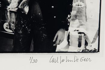 Carl Johan De Geer, photo, signed 1/30.