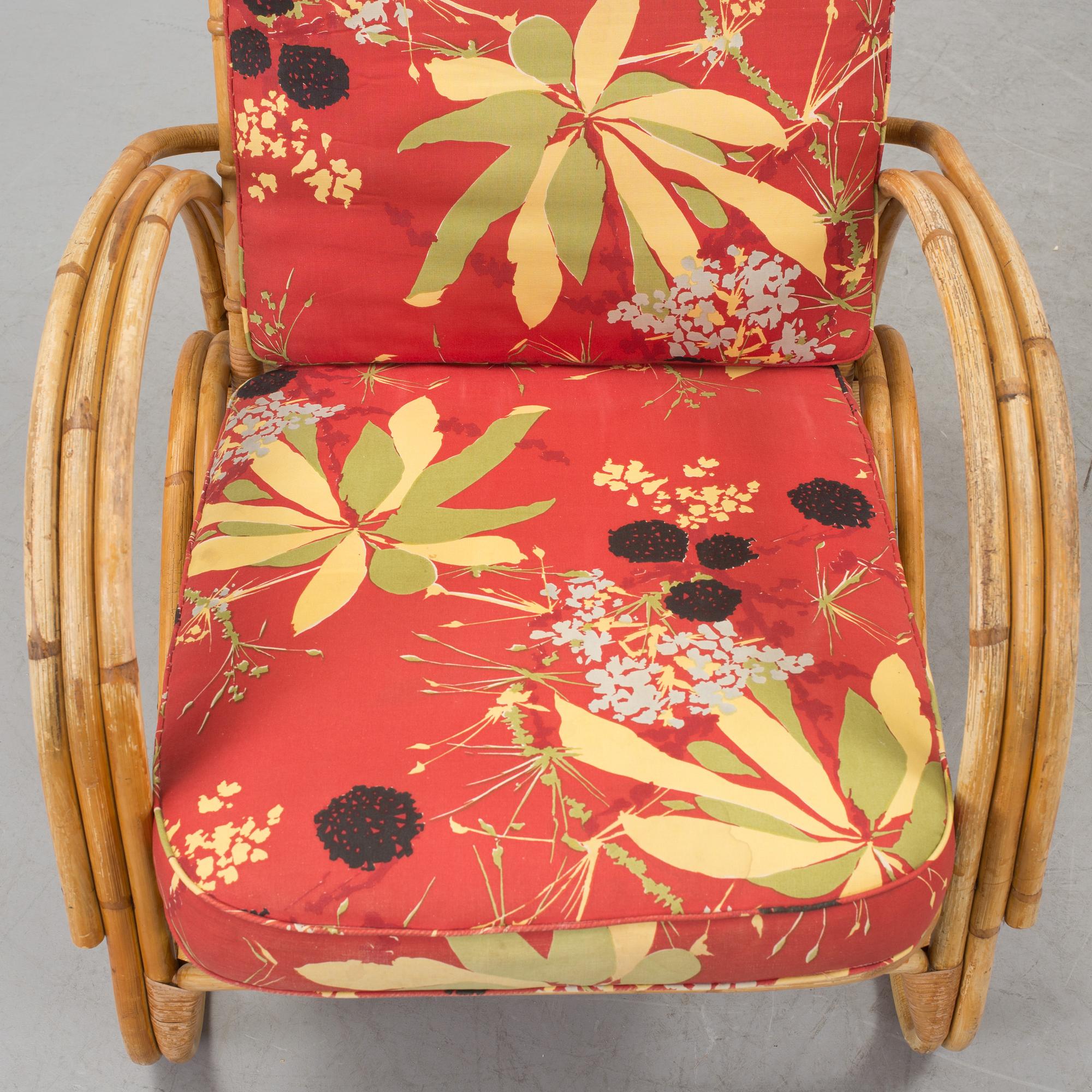 A bambu furniture suite from E.W. Ottosson korgmöbelfabrik, Stockholm, 1940's.