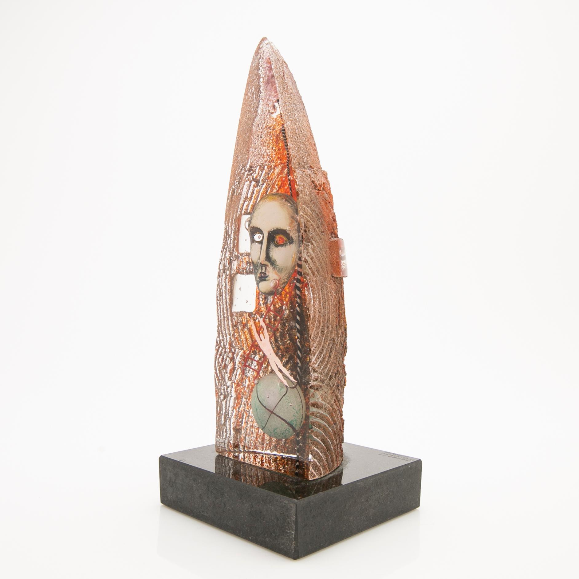 Bertil Vallien, skulptur, "Orbit", Kosta Boda.