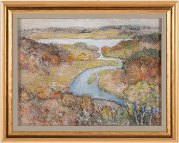 Ants Murakin, Landscape with river.