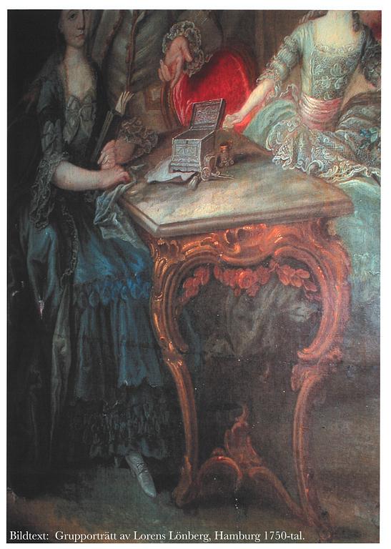 A Swedish Royal Rococo mid 18th century table, belonged to Lovisa Ulrika (Queen of Sweden 1751-1771).