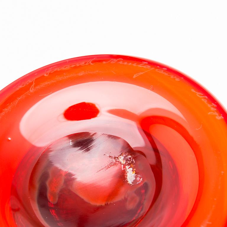 POKAL, 2 st, glas, signerad Kaj Franck, Nuutajärvi, Notsjö.