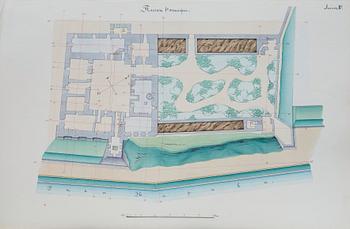 MAP. Ritningar över Hermeister slottet i Narva.