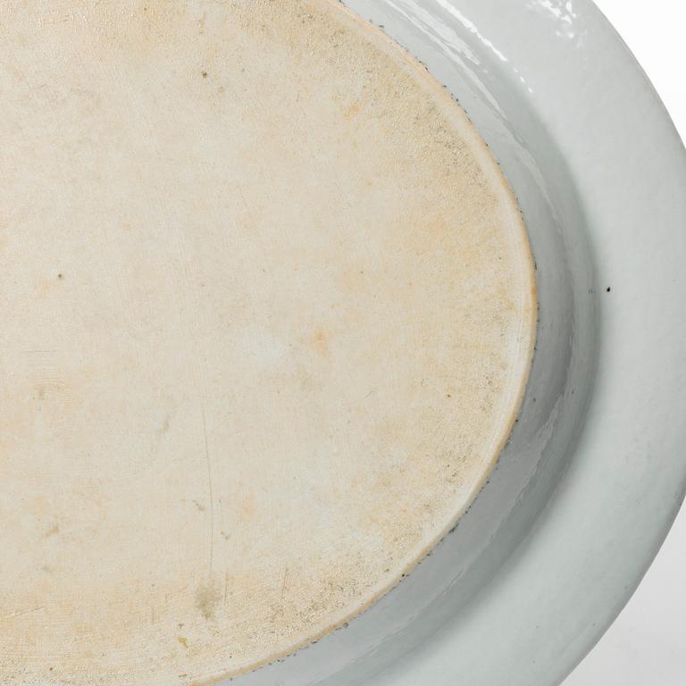 Fat, porslin Kina, Kanton, Qingdynastin, 1800-tal.