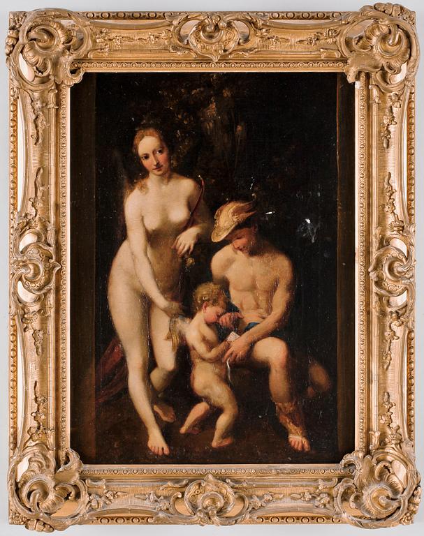 OKÄND KONSTNÄR, olja på duk, 1800-tal.