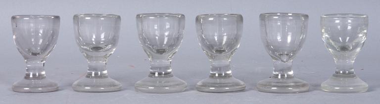 SNAPSGLAS, 6 st, 1800/1900-tal.