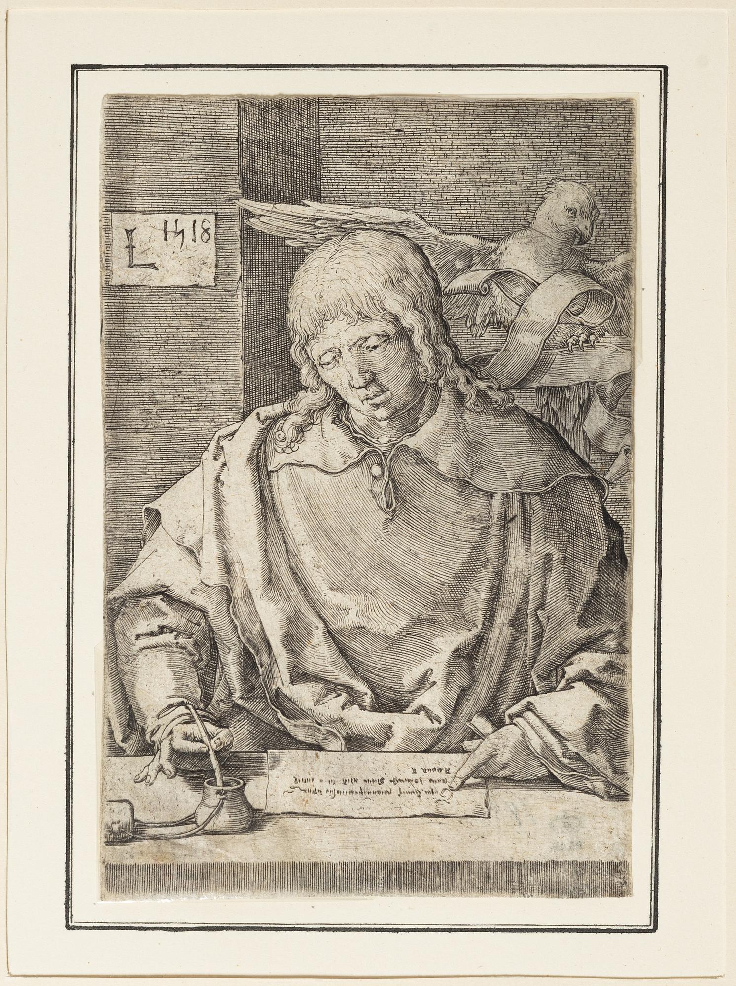 Lucas van Leyden, The Evangelist John from The Four Evangelists, The Apostels Andreas and Johannes from Christ and the Apostles.