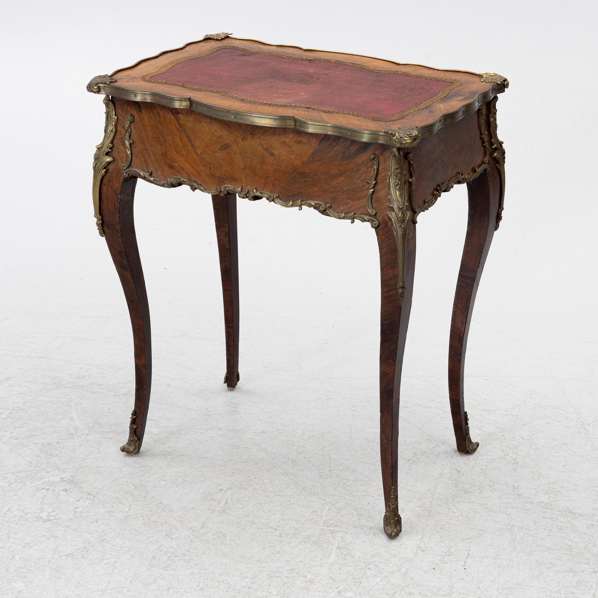 Work table with drawer, Rococo style 19th century.
