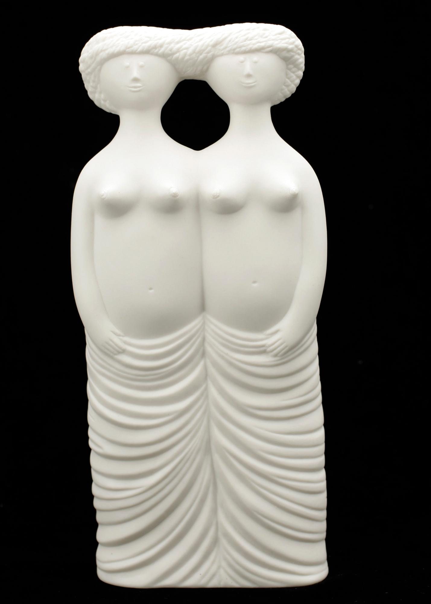 STIG LINDBERG, skulptur, parian, Gustavsberg.