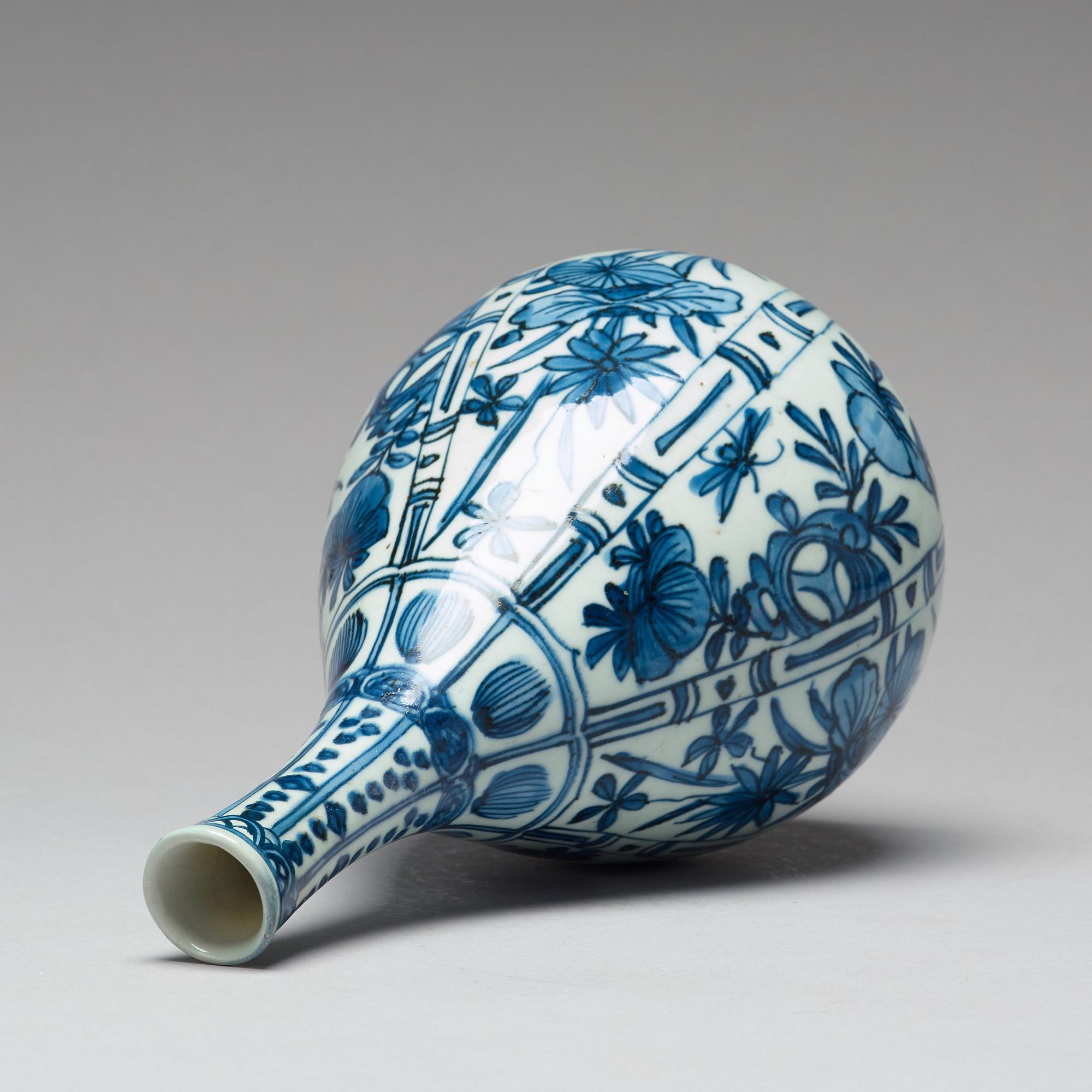 Flaska, kraakporslin. Mingdynastin, Wanli 1572-1620).