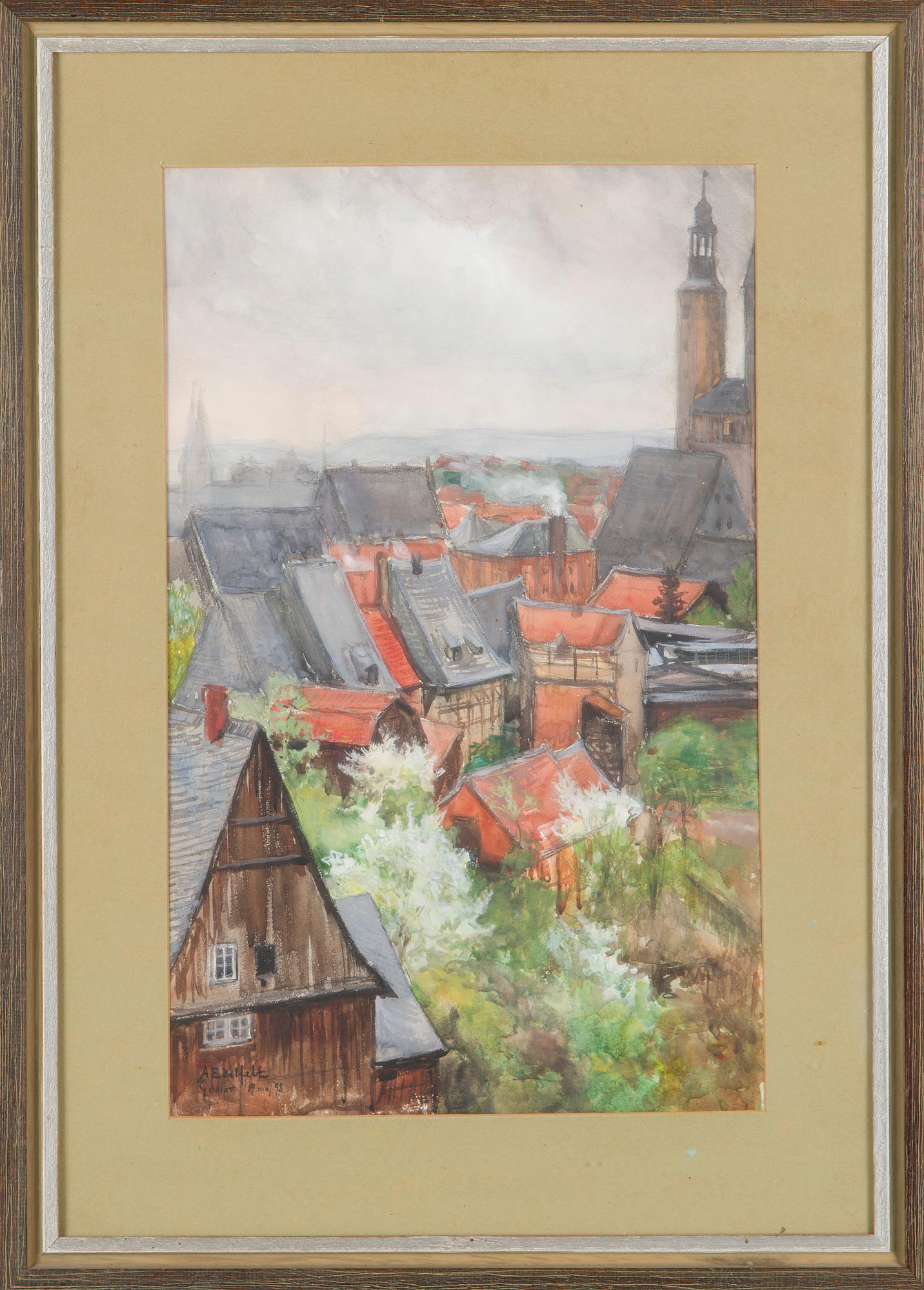 Albert Edelfelt, View over Goslar, Harz.